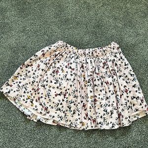 Girls skirts with woodland animal print